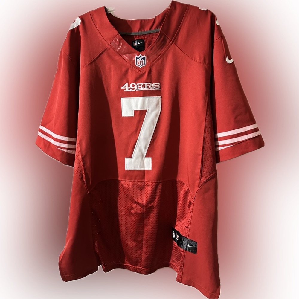 Nike Red San Francisco 49ers #7 Game Football Jersey